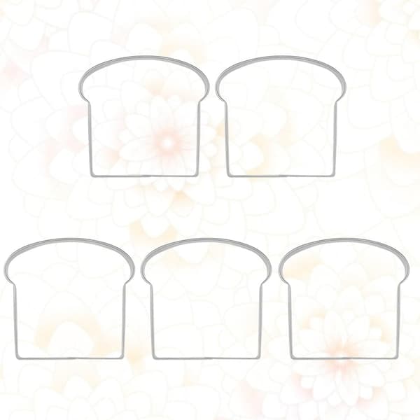 Kageforme til juledag 5 stk. toastformet kiksudstikkersæt i rustfrit stål