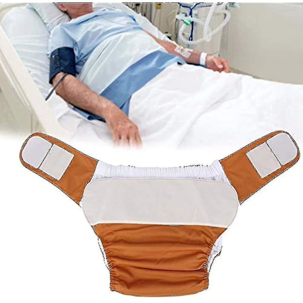 Voksen Bleier Voksen Svømmebleier Vanntette Vaskbare Gjenbrukbare Voksen Bleier Lommebleier Voksen Bleier (Bleie Kaffe Farge) Diaper Coffee Color