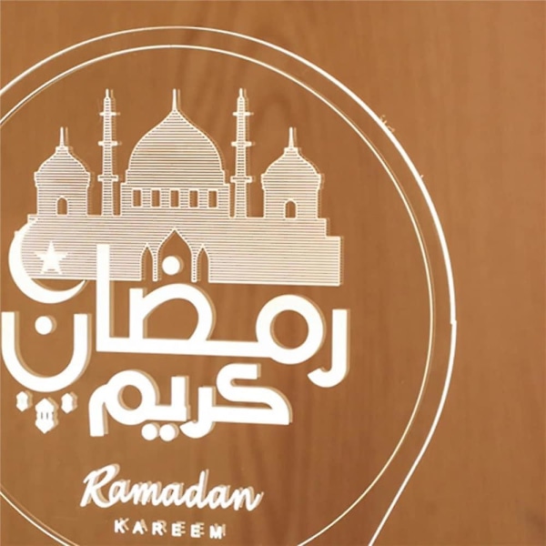 Ramadan Eid nattlys Mubarak måneslottlampe Islamsk