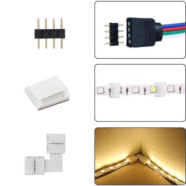 10m LED-lysstribe med Bluetooth-appkontrol RGB SMD5050