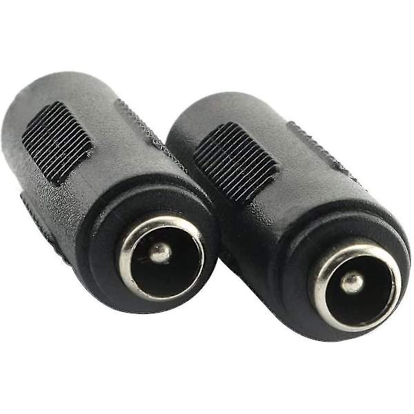 3 stk. DC 5,5x2,1 mm Hun til Hun Strømforbindelse, Hun til Hun Koblingsadapter