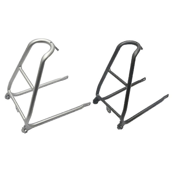 2x Aluminium Q-Type Bagagebærer til Cykel 148g - Sort Sølv
