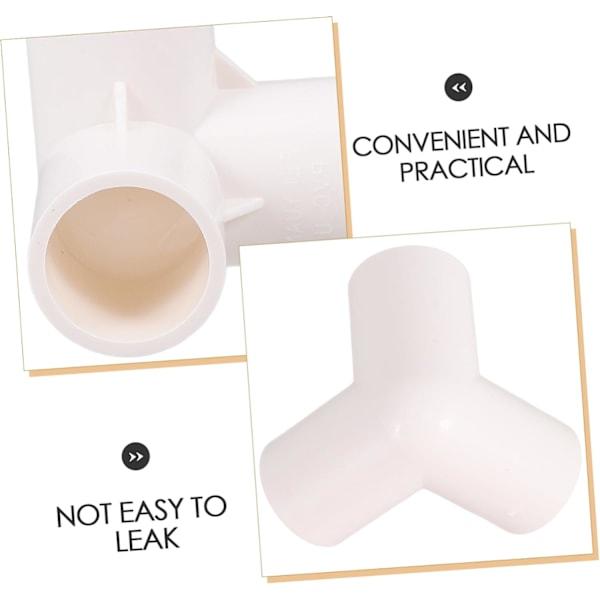 Vand Fittings Rør Samling Ventil 10 stk. PVC Konnektorer Slange Splitter Afløbsforsyninger til VVS