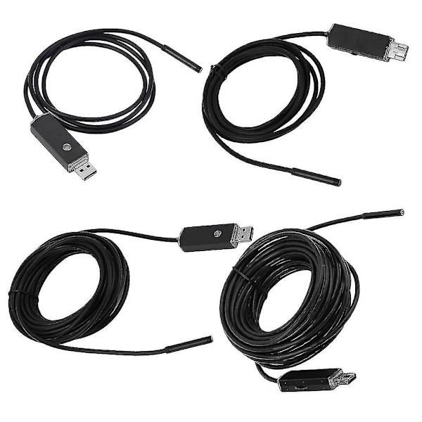 2 i 1 Vandtæt Endoskop 5,5 mm Linse 1m/2m/5m/10m Muligheder