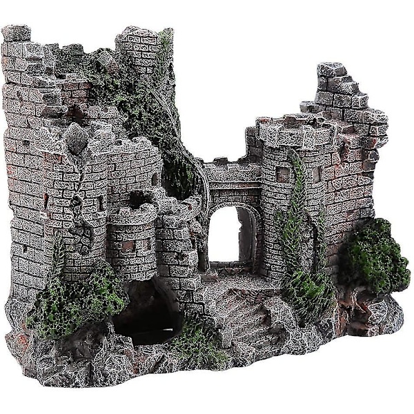 Harpiks Landskaps Slott Akvarium Simulering Harpiks Skjulested Akvarium Ornamenter Dekor
