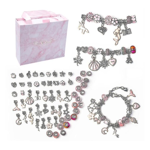 terrorist indtryk Utroskab Charm Armbånd Making Kit DIY Craft smykker gavesæt til børn piger teenagere  pink c6ee | pink | Fyndiq