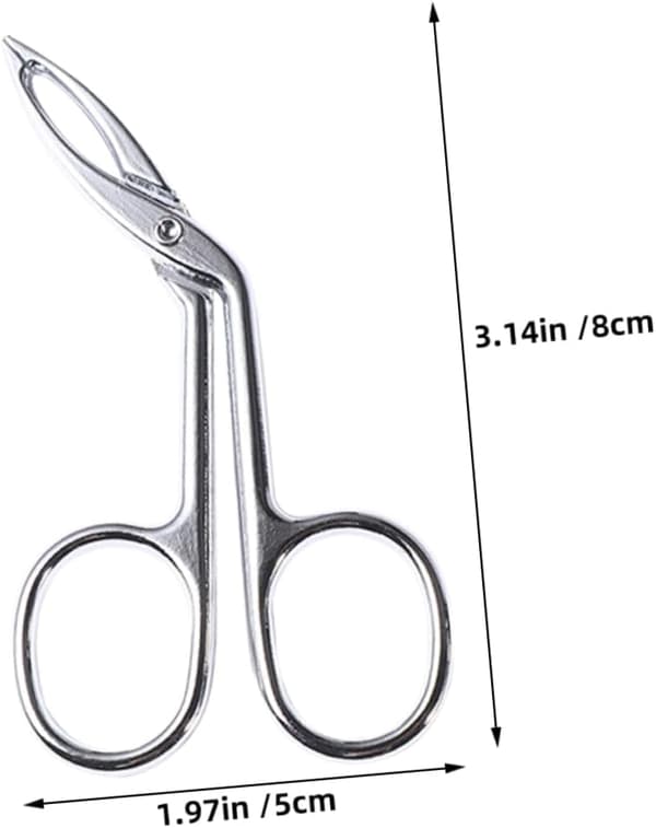 3 stk. øjenbrynspincet i rustfrit stål til fjernelse, behageligt ergonomisk design