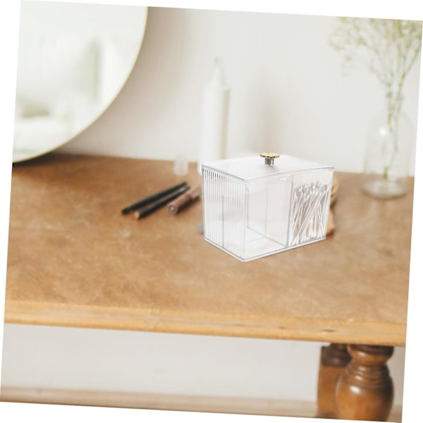 Makeup Holder Vatrondelholder Vatpindeboks Sikker Materiale Opbevaringsboks Pladsbesparende Organizer