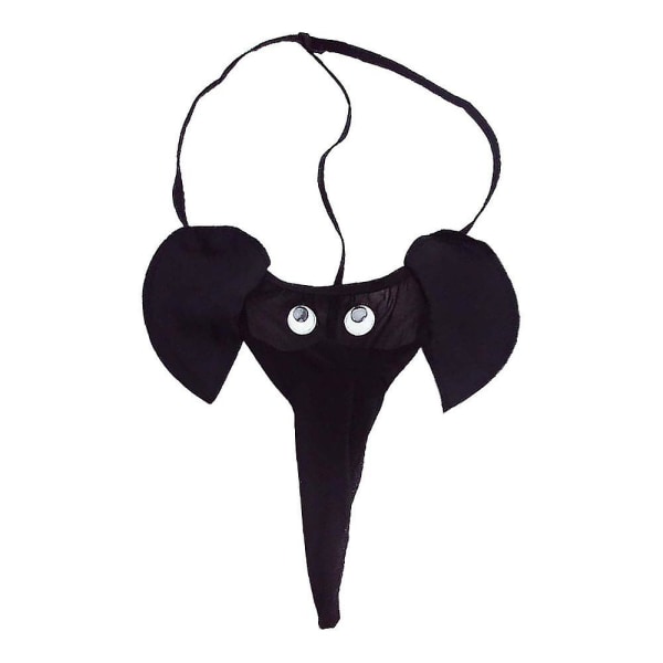 Miesten Elefanttihousut Bikinit Alusvaatteet G-string alushousut Pussi Alushousut Seksikkäät Alusvaatteet Black