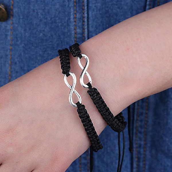 Armbånd Flettet Håndlaget Justerbart Flettet For Lmell Menn Kvinner Vennskap Familie Gave