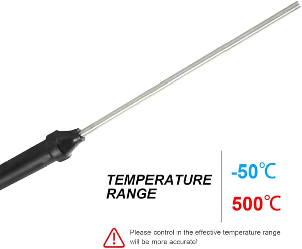 2st K-typ termoelementsond temperatursensor för grillkött högtemperaturtermoelementsensor