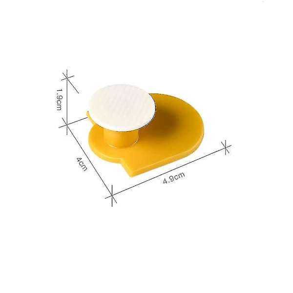 Klæbende vægkroge, praktiske vandtætte geometriske kroge, robuste vægophæng (12 stk.)