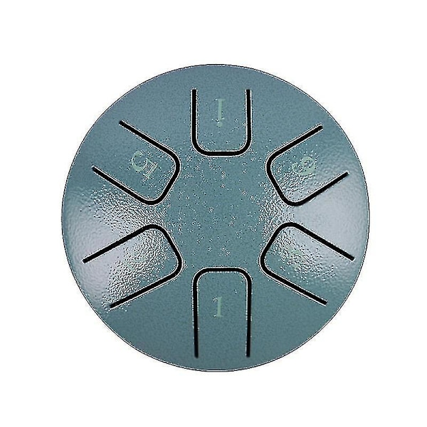 Stål Tongue Drum Panda Drum, 4,9 tommer 6 Note Tank Drum Percussion Instrument, c-nøgle Handpan Drum Med Trommestikker Bærepose, smukt Designet Og P