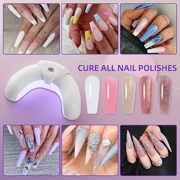 Nagellampa 36w Led Uv Gel Nagellampa Bärbar Nagel Torkare Intelligent Automatisk Induktion