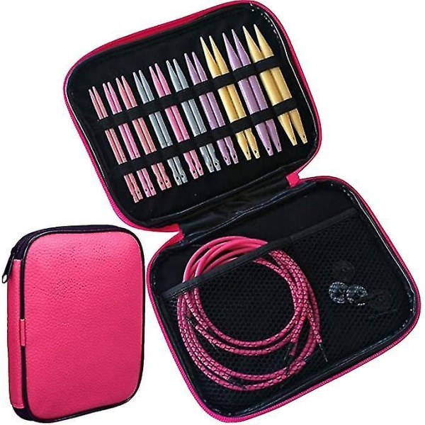 Circular Knitting Needle Kit Interchangeable Zipper Case