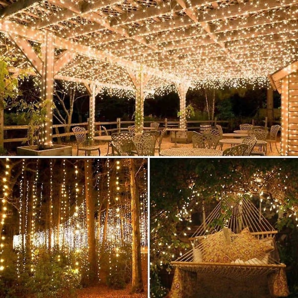 Solar Led Fairy String Lights 20m 200leds udendørs bryllup