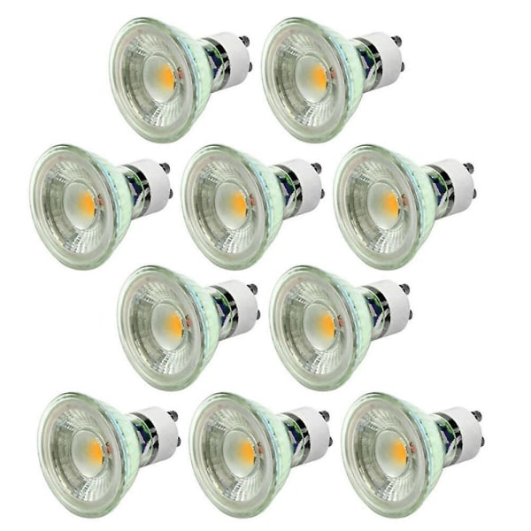 10 st Dimbara 5W GU10 GU5.3 LED-spotlightlampor COB