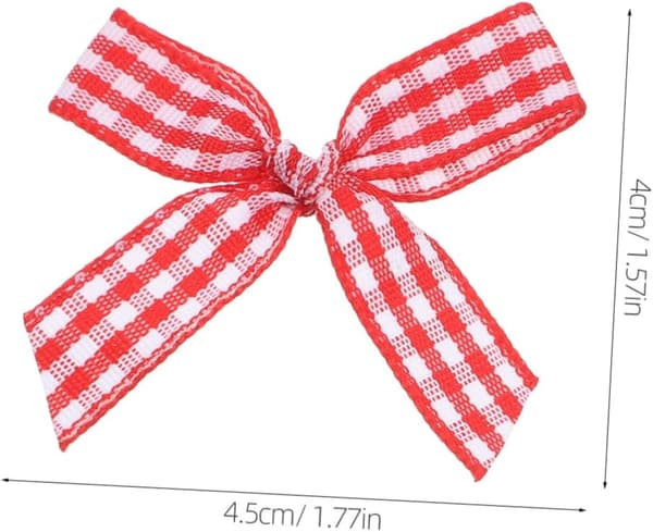 100 stk Håndlagde Minisløyfer Pakke Polyester Sløyfer for DIY-prosjekter, Festdekor og Hodeplaggpynt
