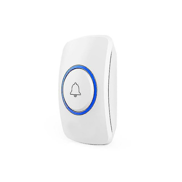 Trådlös Dörrklocka Hem Smart Musik Plug-in Dörrklocka Äldre Pager Med Batteri F51 Enknapp Med Batteri Välkommen Vän