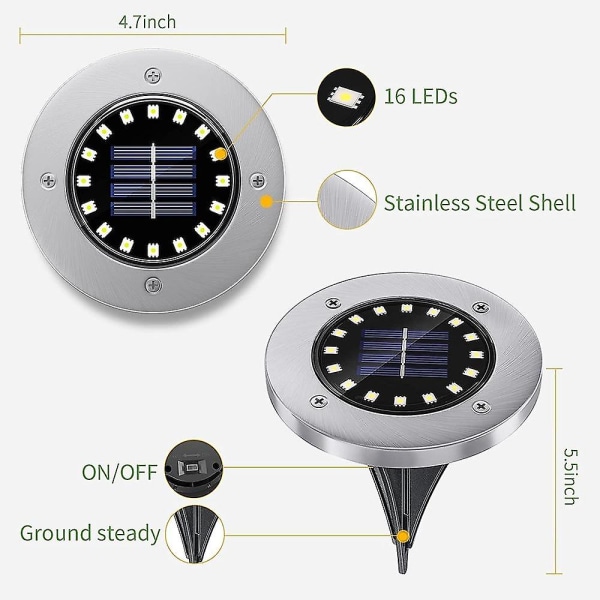 Solar Lights Tiktok Outdoor Underground Led Have Light