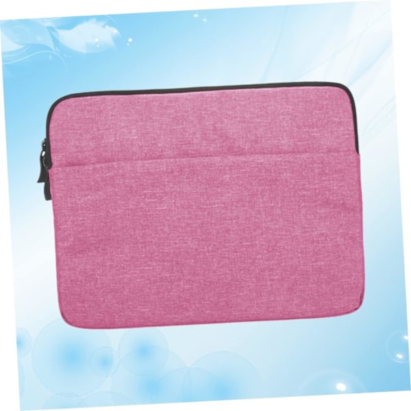 Beskyttende taske til bærbar computer 15,6'' Laptop Sleeve Case Bærbar Taske Lynlås Enkel Stilfuld Rosafarvet