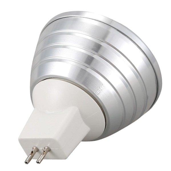 MR16 3W Fargeskiftende RGB LED Spotlys Pære Fjernkontroll 12V