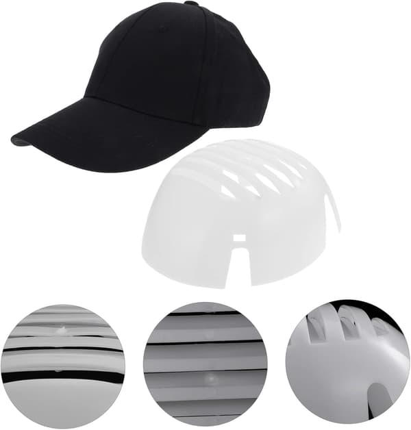 Baseball Bump Cap Insert och Svart Kr8883pe Hjälmfoder Set för Män Byggsäkerhet