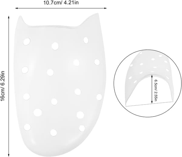 Plastik skoindlæg 2 par til mænd og kvinder, stor størrelse 42-46 skoformere