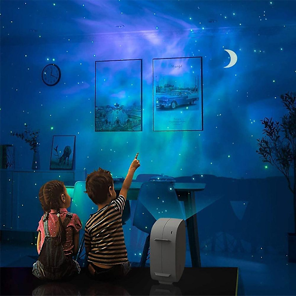 Aurora Stjärnhimmelsprojektorlampa 10 Färger Bluetooth-funktion