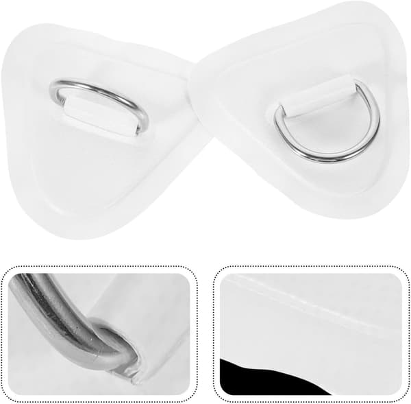 2st Kajak D-formade spännen Elastiska repöglor för kanot och uppblåsbara båtar PVC-material