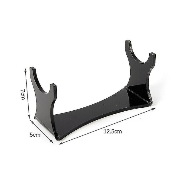 Akryl Display Stativ Holder Til Samling Teleskopisk Laser Sværd Lys Sabel. (sort) 2 stk)