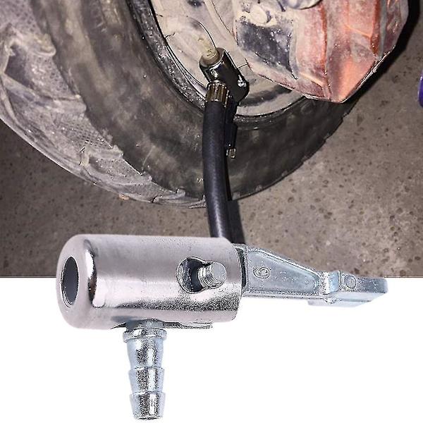 1/4\" Låsbar Luftchuck Bil Däckpump För Luftkompressor Med Barb-Koppling (4st, Silver)