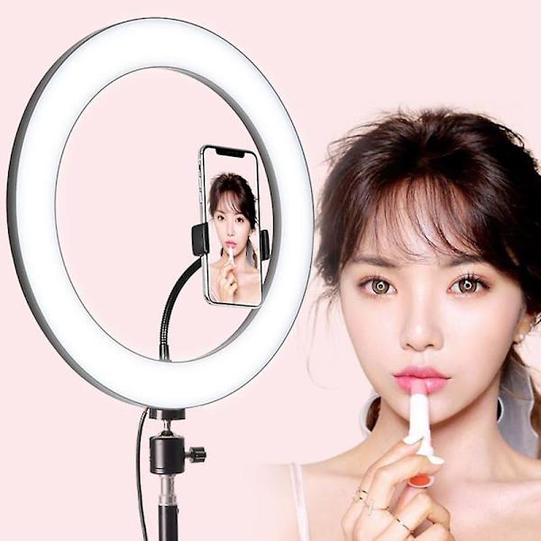 1 stk. 26 cm 10 tommer LED Selfie Ringlys Dæmpbar Kamera