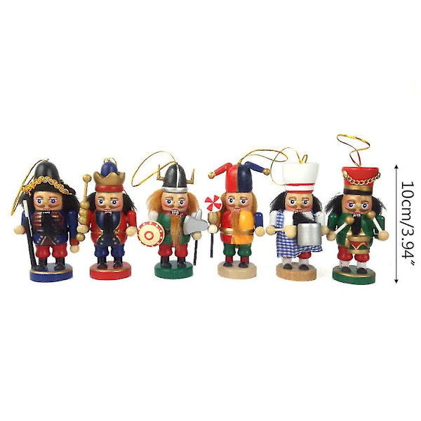 Tegneserie Fed Kok Traditionel Træ Nøddeknækker Festlig Julepynt Til Hjemmet
