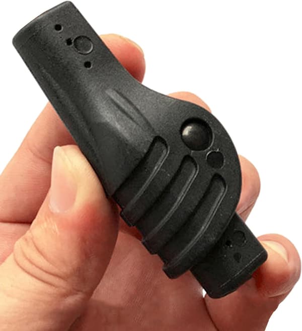 4st Svarta 8,5 mm Tältstångskopplingar Fällbara Leder Nylonadapter