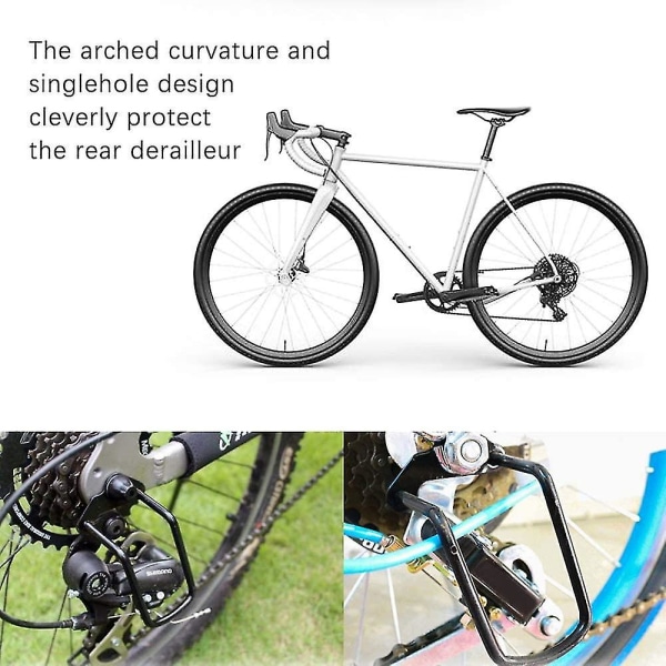 Polkupyörän takavaihtajan suojus teräsrautainen polkupyörän vaihtajan suojateline Säädettävä