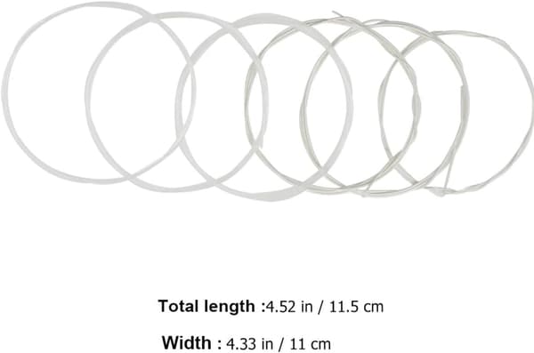 Nylon Klassiska Gitarrsträngar Paket Robust Material 6st med Vacker Ljudkvalitet