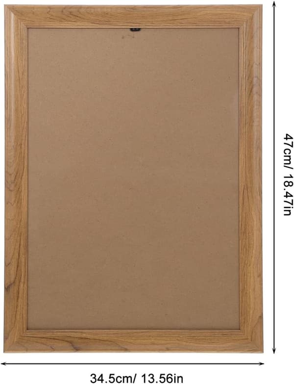 Naturlig treramme A3 Ramme 29,7 * 42 cm Rektangulær Tre og Ps Beskyttelse