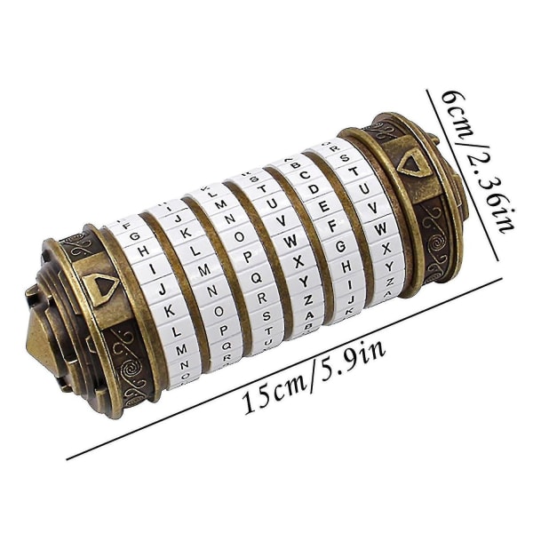 Da Vinci Kode Cryptex Lås Romantisk Fødselsdag Jubilæumsgave