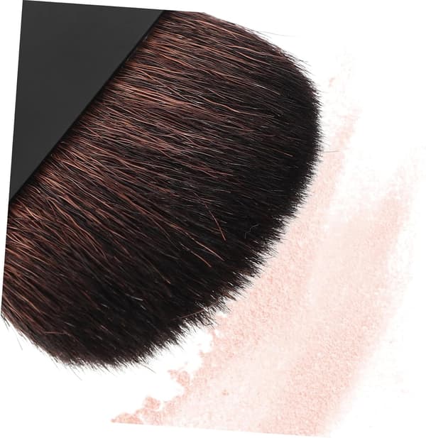 Makeup Blush Børste Kvinder Kompakt Pudderbørste Bløde Nylonbørster Bærbar Ansigts Pudder