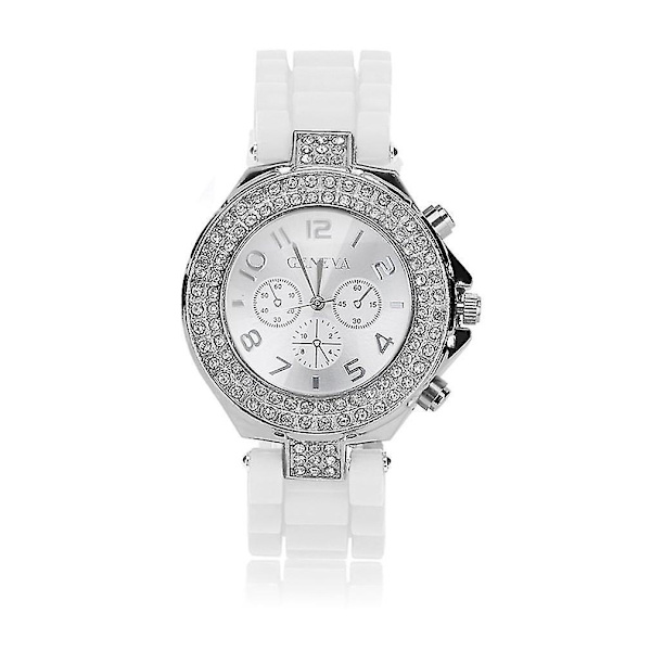 Dames Geneva Silikon Jelly Gel Kvarts Analog Sportur