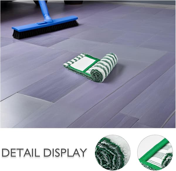 2 stk. mikrofiber moppeputer påfyll gjenbrukbare erstatningsvaskbare kompatible Libman flatmoppklut
