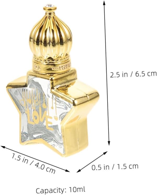 3 st 10 ml påfyllningsbara rullparfymflaskor för eteriska oljor