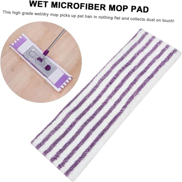 Erstatningsputer for moppehode i mikrofiber, vaskbare