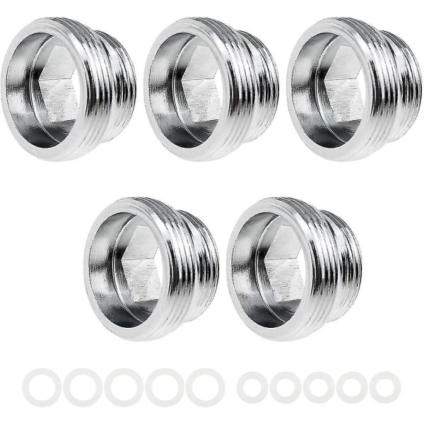 5 stk. Han-Gevinde Vandhane Adapter M22 til M18 Vandhane Adapter Messing Gevinde Adapter Vandhane Metal Gave