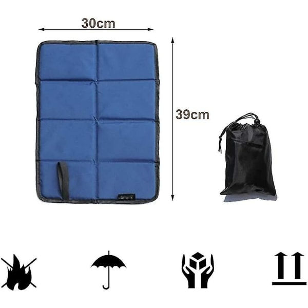 2 stk Utendørs Foldbar Pute, Foldbar Pute Strandpute, Vanntett Pute, Passer