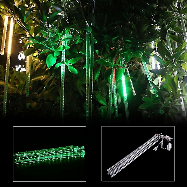 50 cm Meteori Sade 8 Putken LED-Valojonon Ulkokoristelamppu
