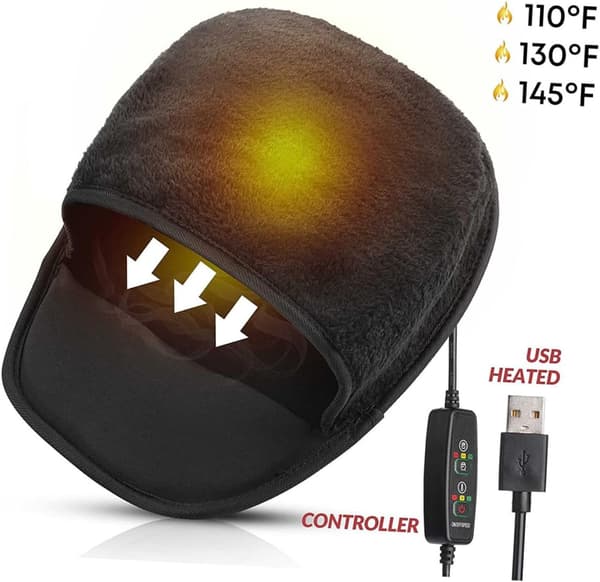 Oppvarmet musematte for vinter plysj USB musematte håndvarmer for hjemmebruk USB-oppvarming for spilling