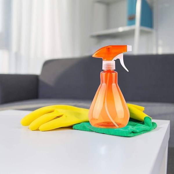 Plastsprøyteflaske - For Hjem, Kontor, Hage, Oransje
