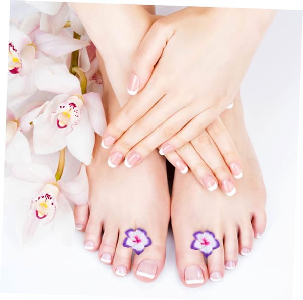 8 stk. silikone manicure-separator tåspreder til pedicureværktøj tådelere til neglelakseparator